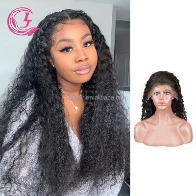 China Natural Deep Wave Virgin Hair Cuticle Aligned Hd Frontal Wigs Good Quality CLJhair Deep Wave Indian Wig With Lowest Price for sale