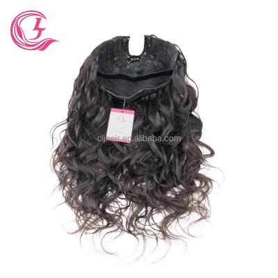 China Brazilian Peruvian Raw Virgin Cljhair Wig Natural Body Wave Cuticle Aligned Hair Wig, Real Remy Wavy Hair Small U Part Wig Brown for sale