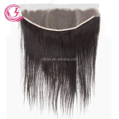 China Silky Straight Wave Clj Guangzhou Hair Factory,Wholesale Ear To Ear Knot Swiss Transparent Super Thin Simple Lace Frontal Hd for sale