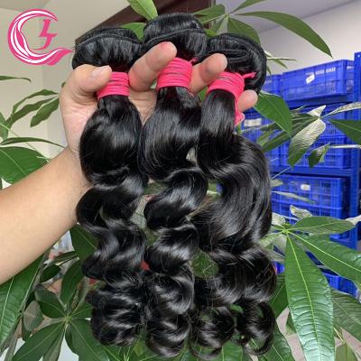 China Loose Curly Raw Indian Mink Natural Hair Weave, Peruca De Cabelo Natural, A Distributor Unprocessed Virgin Cuticle Align Raw Hair Bundles for sale