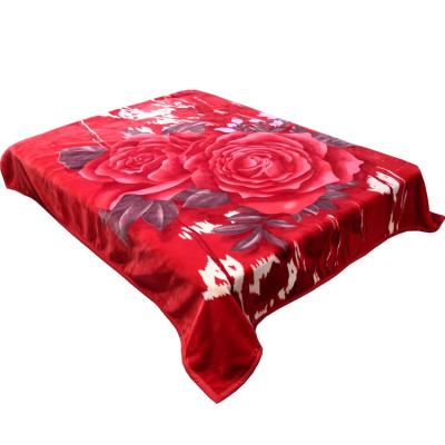 China New Design Anti-pilling Premium Quality Low Price Embossed 1 Ply Raschel Cover for sale