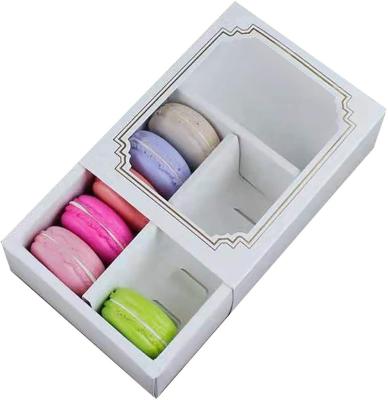 China Handmade Wholesale Luxury Cookie Gift Food Customized Macaron Packaging Box for sale