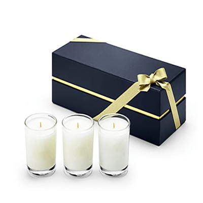 China Handmade Custom Elegant Black Cardboard Box Paper Tube Packaging Candle Jar With Eva Foam Insert for sale