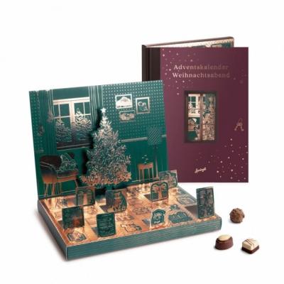 China Handmade Custom Cardboard Pop Up Advent Calendar Christmas Chocolate Advent Calendar for sale