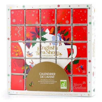 China Factory Handmade Custom Countdown Cardboard Tea Advent Calendar High Quality Printed Blank for sale