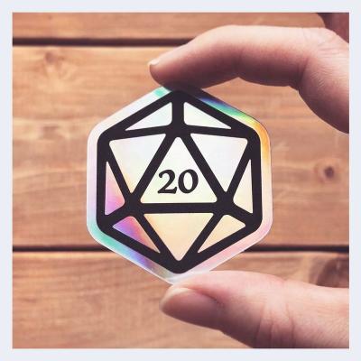 China Custom Custom Logo Holographic Rainbow Effect Hologram Sticker Label Made Label Holographic Sticker for sale