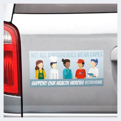 China Rectangular Removable Die Cut Vinyl Car Bumper Stickers Waterproof Auto Decoration Stickers UV Resistant UV Resistant for sale