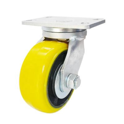 China Rigid Heavy Duty 5 Inch Cast Iron Trolley Drive Caster Wheel Manufactures for sale