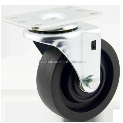 China Rigid Light Duty PP Tread Polypropylene Plastic Core Plate Top Chair Caster Wheel for sale