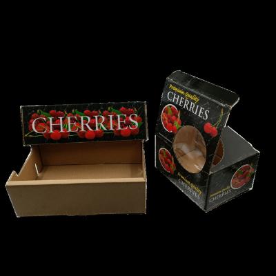 China Recyclable Wholesale Custom Logo Customized Cardboard Fruit Package Box for sale