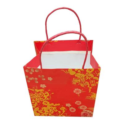 China Recycled Materials/Simplicity/Creativity 2023 New Technology Professional Manufacturing White Paper Shopping Bags for sale