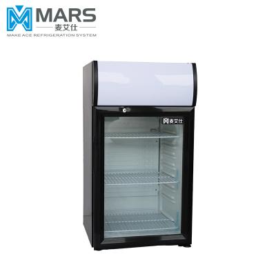 China Single-temperature counter table top refrigerator showcase cooler SC-55L for sale