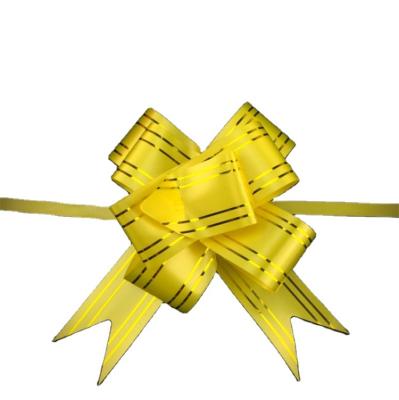 China Low Price Wedding Car Decoration Gift 30 Gold Rim Ribbon Wrapping Garland for sale