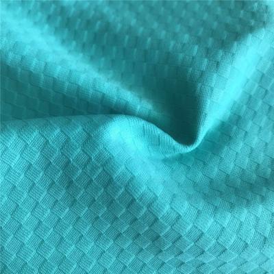 China Color Viable Mint Plaid Knitted T Shirts Jersey Fabric Nylon Elastane Fabric For Swimwear for sale