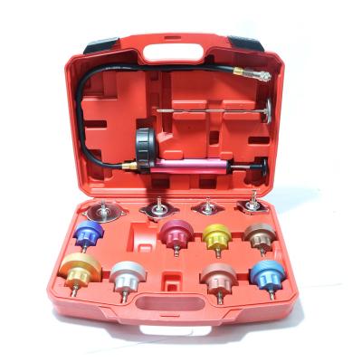 China Wholesale Price 14 Pieces Radiator Pressure Tester Kit Car Water Tank Radiator Leak Tester for sale