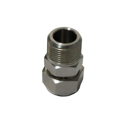 China Factory Direct Sale Stainless Steel Compression Fitting Male Thread Double Ferrule Fitting for sale