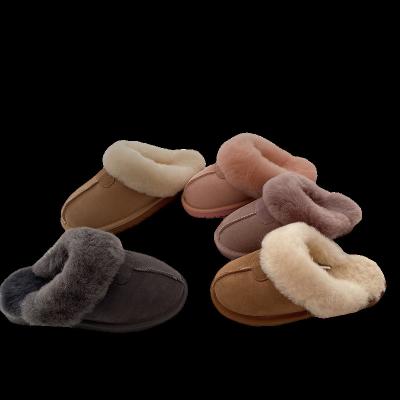 China Winter Lightweight Sheepskin Fashionable Slippers Sell Well Non Slip Slippers Indoor Women's Plush Slippers for sale