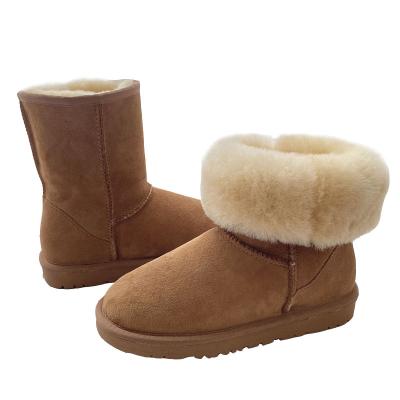 China New fashion trend all-match casual style sheepskin wool keep warm and breathable snow boots for sale