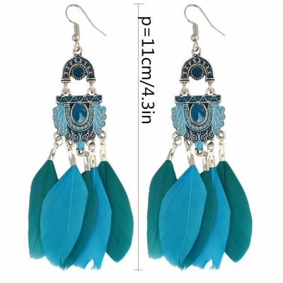 China IEE-01 Wholesale Trendy Fashion Feather Stud Earrings For Women for sale