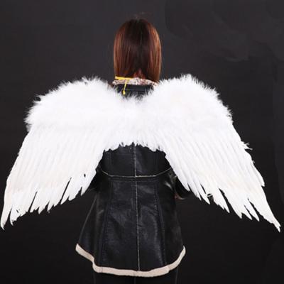 China Party Decoration Wholesale 100*60cm Angel Wings Feather Large Feather Angel Wings for sale