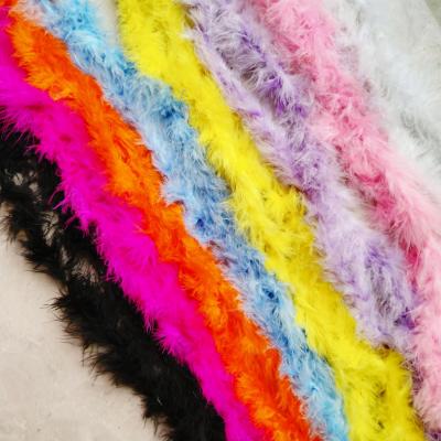 China For Party Wholesale Turkey Feather Boa Marabou Feathers Fringe Trim For Holiday Decoration for sale