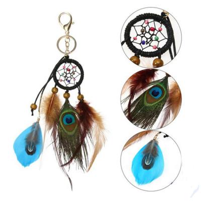 China China AYDC-0062 Handmade small feather dreamcatcher key chain dream catcher for sale