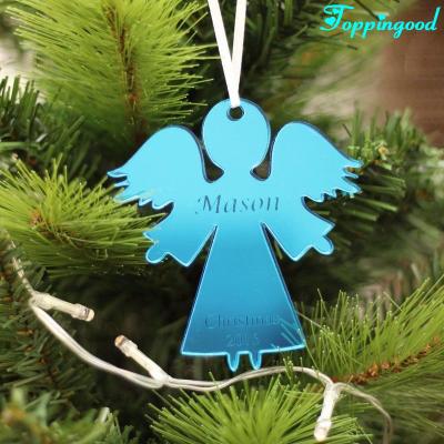 China Christmas Tree Ornament Beautiful Angel Acrylic Christmas Tree Ornaments for Christmas Decoration for sale