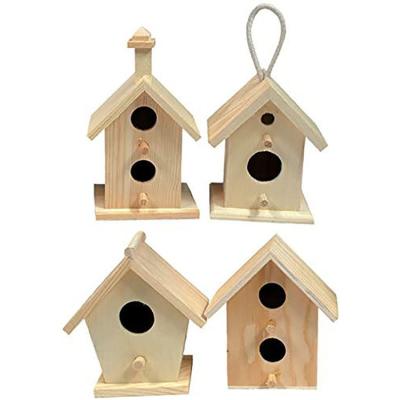 China Wholesale Viable Predator Guard Bird House Birdhouse from Hallerbos for Outdoor Bluebird Wooden House for sale