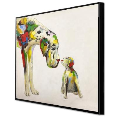 China Art Deco High Quality Heavy Textured 100% Handmade Animal Oil Paintings On Canvas Wall Art For Home Decor for sale