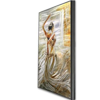 China Art Deco Professional 100% Handmade Portrait Figurative Canvas Fashion Painting Artwork For Wall Decor for sale