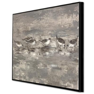 China Heavy Textured Pure Handmade Painting Art Wall Art Deco Home Decor Canvas Art Coastal Paintings For Home Decor for sale