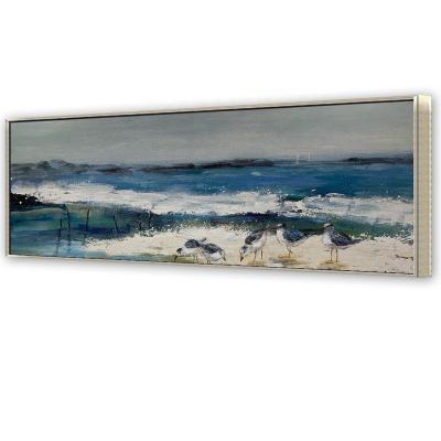 China Home Decor Art Seascape Canvas Paintings Modern Hand Painted Ocean Waves for sale