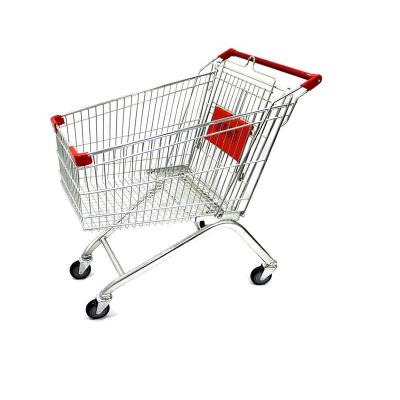 China Factory Price Durable Steel Supermarket Trolley 240L Retail Store Shopping Trolley for sale