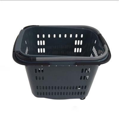 China Lightweight Rolling Eco-Friendly Shopping Basket For Shopping Mall And Bookstores for sale