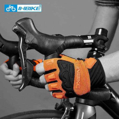 China Screen Contact Promotion Half Finger Mesh Cycling Gloves Breathable for sale