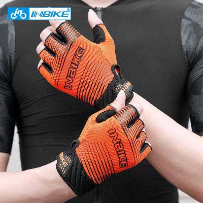 China Wholesale Custom Half Winter Logo Motocross Mx Cycling Gloves Finger New Product for sale