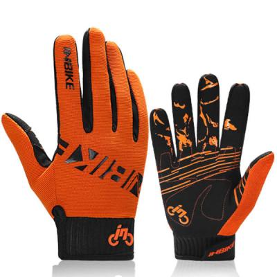 China Inbike Full Finger MTB Touch Screen Gloves Touch Screen Cycling Gloves Sport Anti-Slip Motorcycle MTB Bicycle Gloves for sale