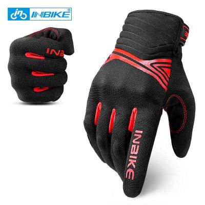 China Inbike Full Screen Touch Inbike Gloves MTB Gloves Men Finger Touch Screen Motorcycle Shockproof Recycling Breathable Riding Gloves for sale