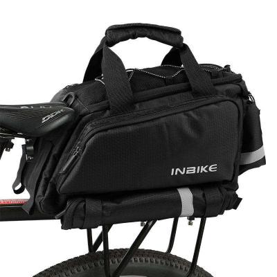 China Inbike Waterproof Travel Large Capacity Bicycle Bag Rear Seat Carry Handle Popular Mountain Cycling Bike Bag for sale