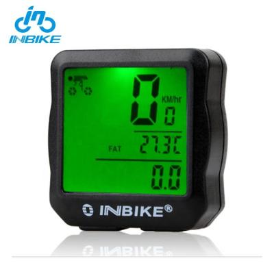 China Waterproof / Waterproof Backlight INBIKE Battery Wired Bike Bicycle Computer Speedometer for sale