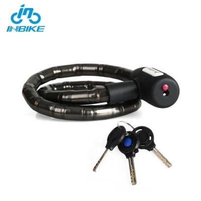 China Inbike Security Inbike Motorcycle 0.85mCycling Anchor Chain MTB Bicycle Anti-theft Lock With Keys for sale