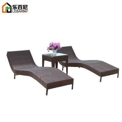 China Modern outdoor outdoor garden balcony recliner leisure pool recliner yard rattan furniture rattan chair for sale