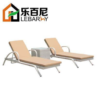 China Modern High Quality Sun Sofa Lounge Convertible Pool Lounger Rattan Outdoor Furniture for sale