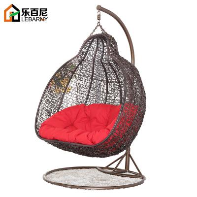 China Modern Thick Rattan Bird's Nest Hanging Basket Drop Chair, NeckIndoor Imitationrtyard Garden Leisure Plus Single Swing Rocking Chair for sale