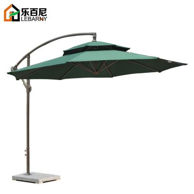 China Modern Outdoor Leisure Garden Parasol Umbrella Beach Seaside Park Scenic Area LOGO Printing Advertising Banana Umbrella for sale