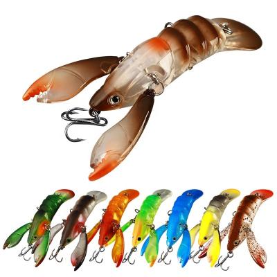 China Durable 70mm 9g 3D Artificial Palmer Eyes Fishing Lure Shrimp Crayfish Lure Freshwater Shrimp Squid Lure Wholesale for sale