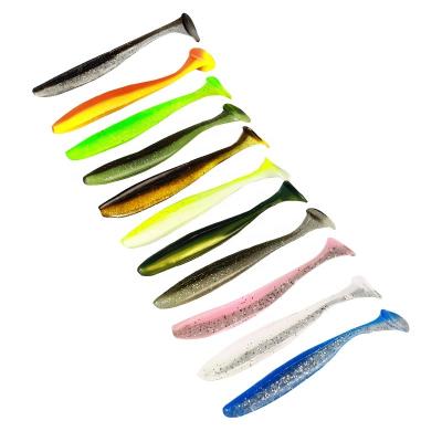 China Slow Sinking Palmer 55mm 70mm 90mm 10 Colors Worm Lure Soft Plastic Fishing Bionic Artificial Fishing Lures Tpr Soft Wholesale for sale