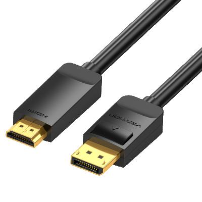 China Car Vention 4K DP hdmi cable for PC laptop hd projector 1M 1.5M 2M 3M 5M DP male to hdmi cable male DP to hdmi adapter for sale