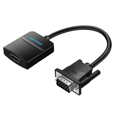 China Car Vention 0.15m VGA to HDMI Converter for Desktop PC TV HD Projector VGA Male to HDMI Female Adapter for sale