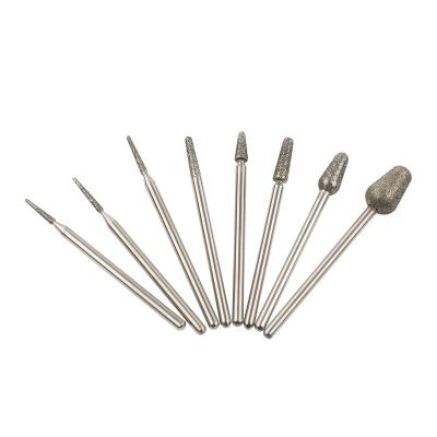 China Stainless Steel Cuticle Diamond Nail Drill Bit Clean Electric Nail File for Manicure Pedicure Tools for sale